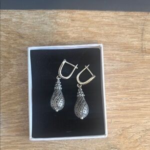 Elegant Silver Drop Earrings